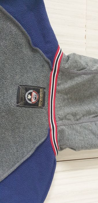 Napapijri Full Zip Hoodie Polartec Mens Size / L ОРИГИНАЛ! ЯКЕ - ПОЛАР