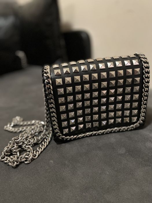 Малка кожена дамска чанта Zara