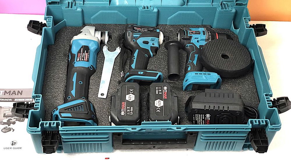 Set scule profesionale Hitman 62V, 3 piese, acumulator