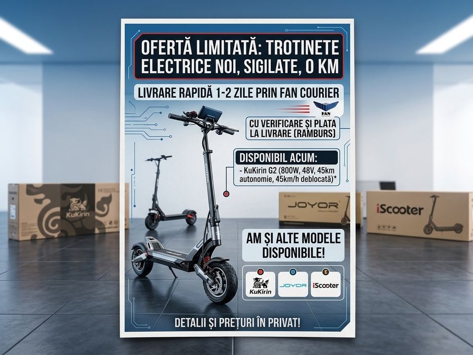 Kukirin G2 NOU SIGILAT! In STOC disponibil
