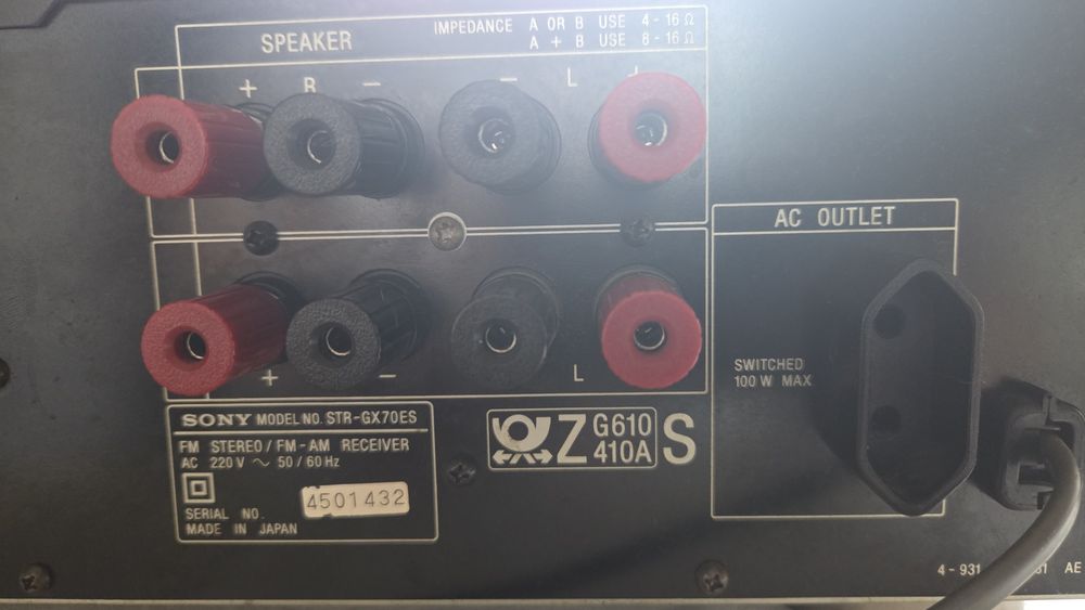 Sony STR GX 70 ES amplituner stereo de top old school