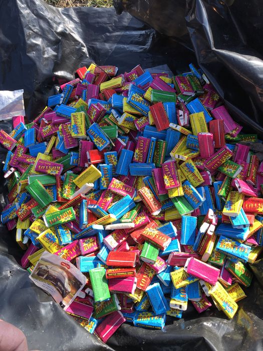 Стари ретро дъвки със серия с автомобили