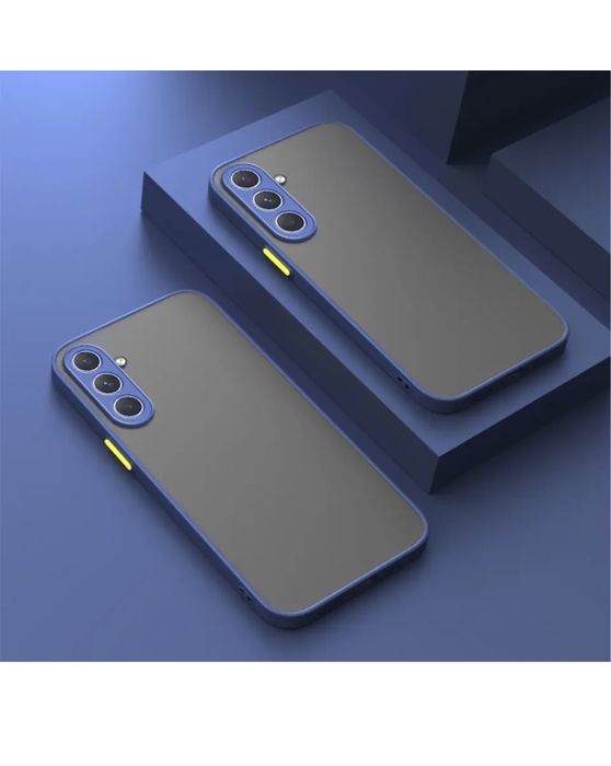 Samsung S22/S23/S24/S25/PLUS/ULTRA Husa Plastic Fumuriu Margine Silico