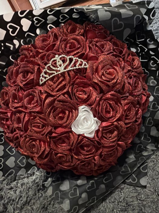 Buchet de trandafir din satin