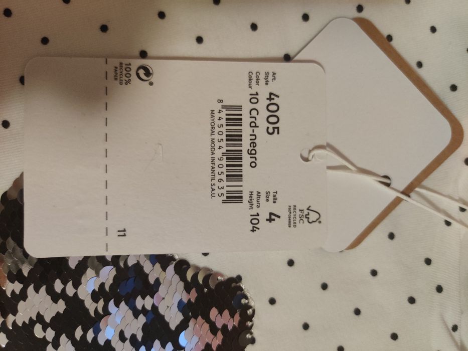 Нова блузка с дълъг ръкав Mayoral размер 104 - 4 г.