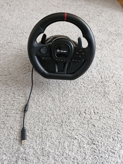 Vând set volan gaming Tracer SimRacer 6in1, ideal pentru pasionații de simulatoare auto și jocuri de curse