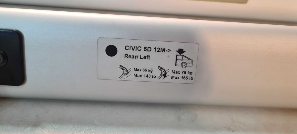 Мазда 2-греди-багажник -thule хонда сивик