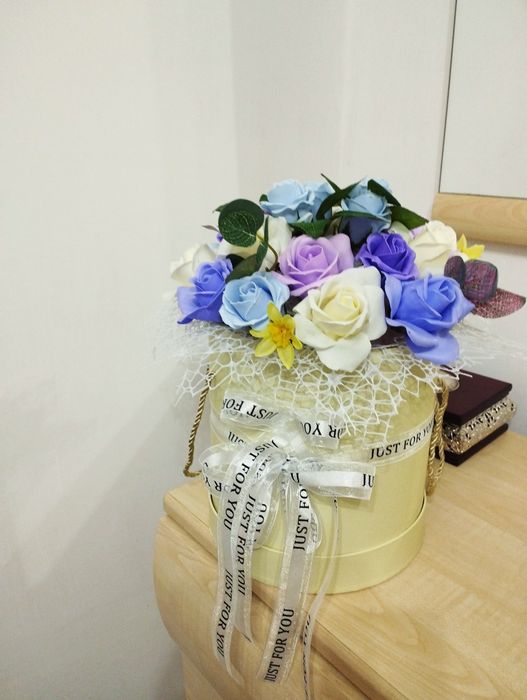 Мыльные розы композиции и букеты