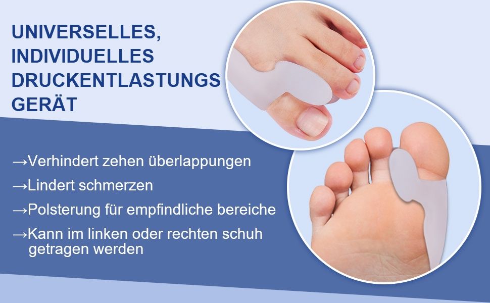 К-кт 2бр шина за корекция на изпъкнало кокалче Hallux Valgus