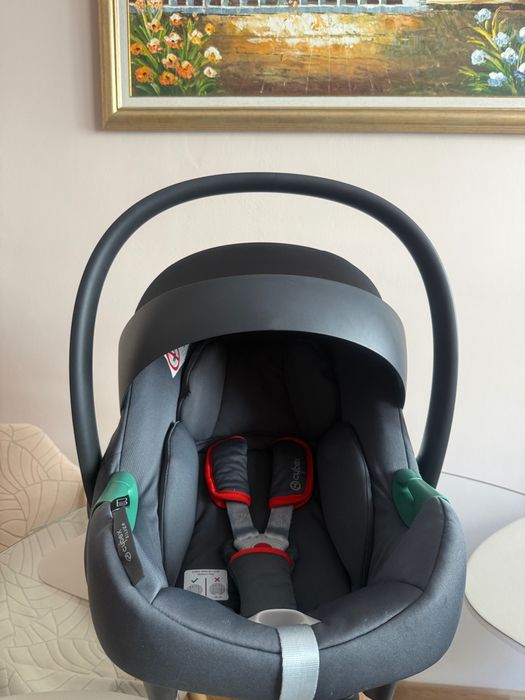 Кош за новородено Cybex Cot S Lux, стол за кола AtonBi-size + адаптори