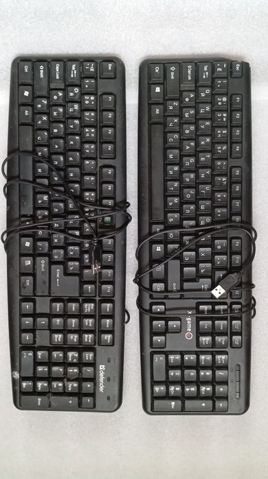 Клавиатура и мышь б/у, PS/2 и USB