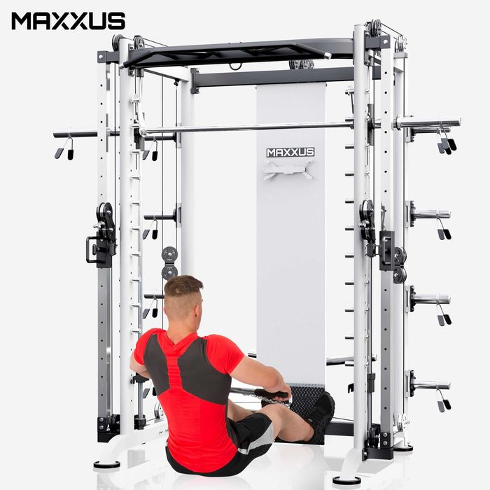 Power Rack Maxxus 10.1 Power Rack + Bancă Multifuncțională (Leg Curl ...