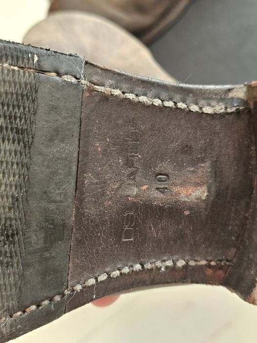 Ghete bocanci Dsquared2 piele biker aspect vintage