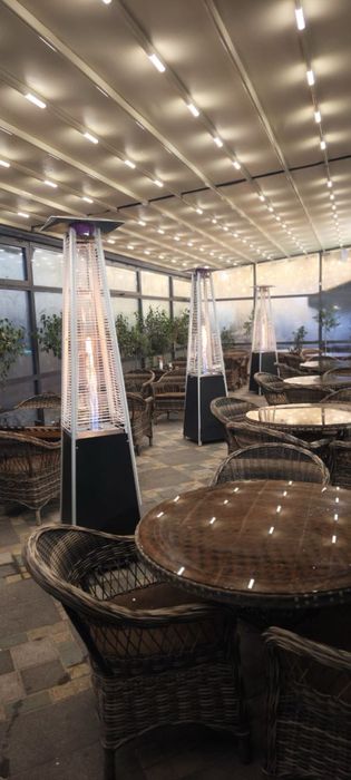 Уличный камин aiwa 2001 черный и серый