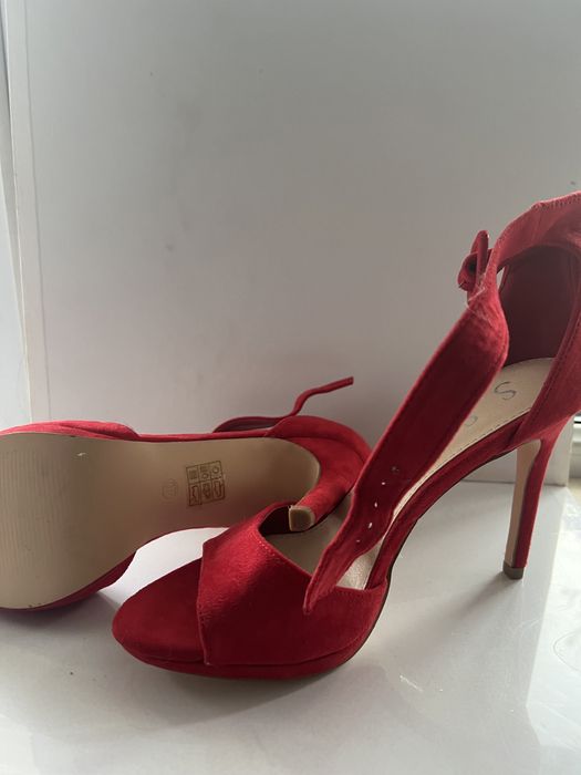 Sandale stiletto rosii, marimea 40