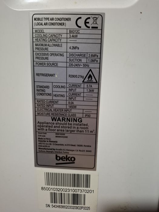 Aer condiționat portabil