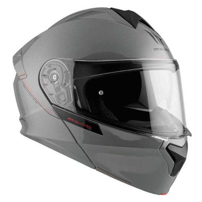 Отваряема каска MT GENESIS SOLID A12 Gloss Grey