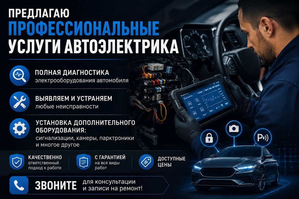 Автоэлектрик, диагностика, ремонт
