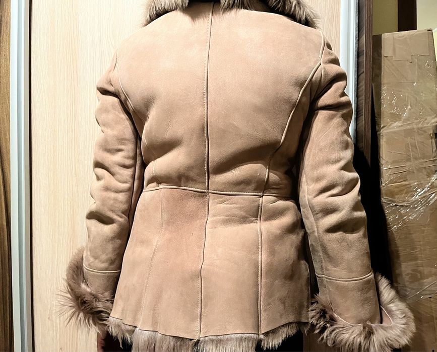 Vand palton de blana naturala