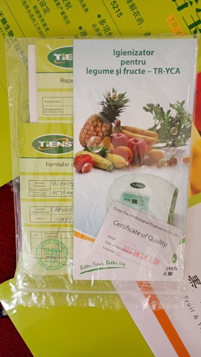 Ozonator pentru carne, legume, fructe