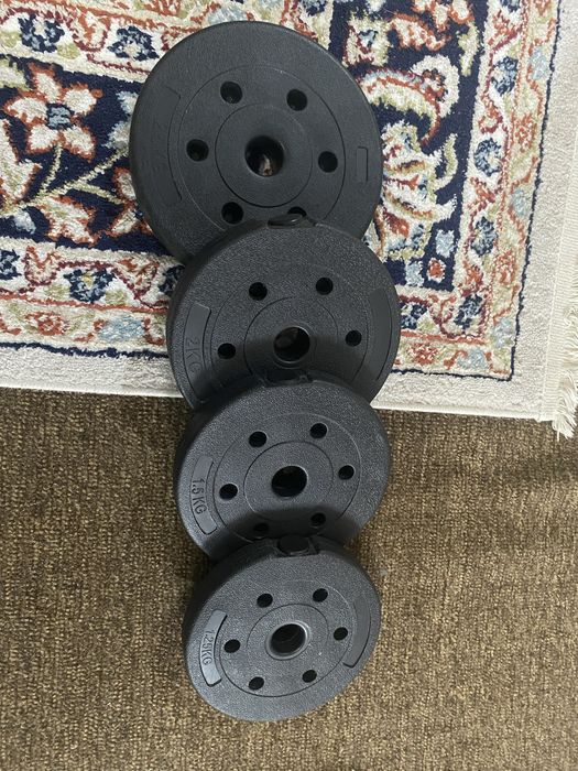 Гантели по 15кг общий вес 30 кг