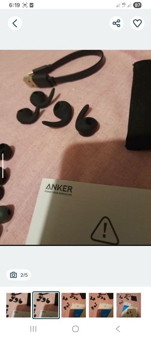 set cauciucuri schimb casti anker nou incarcator