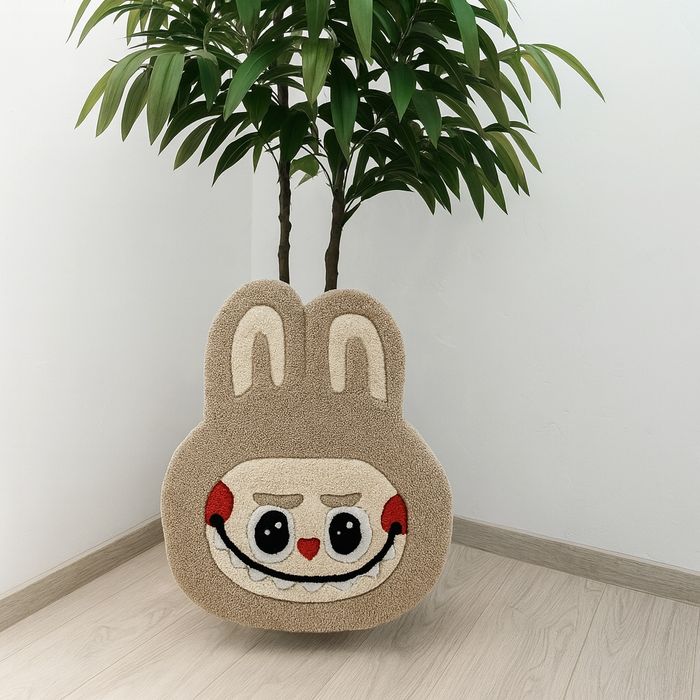 Ковёр ручной работы Лабубу в технике тафтинг на подарок