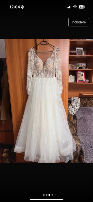 Rochie de mireasa cu pietre marimea M - 38 Elite Mariaj