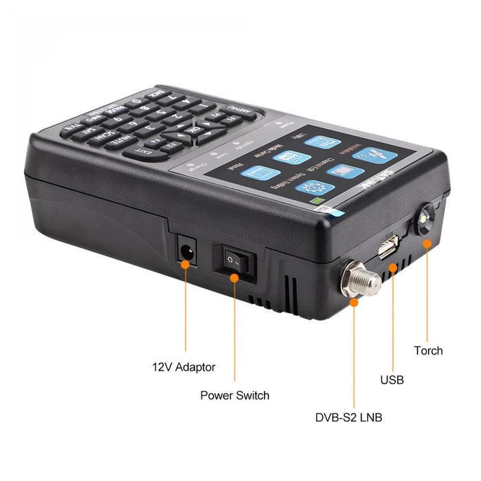 Satfinder/ Sat Finder cu imagine live - reglat antene satelit DVB-S2