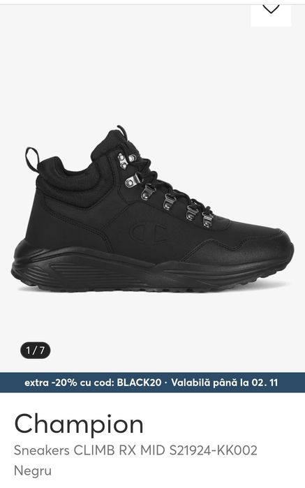 Ghete sneakers Champion mărimea 41
