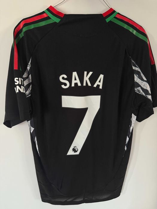Tricou Saka Arsenal away negru premier league