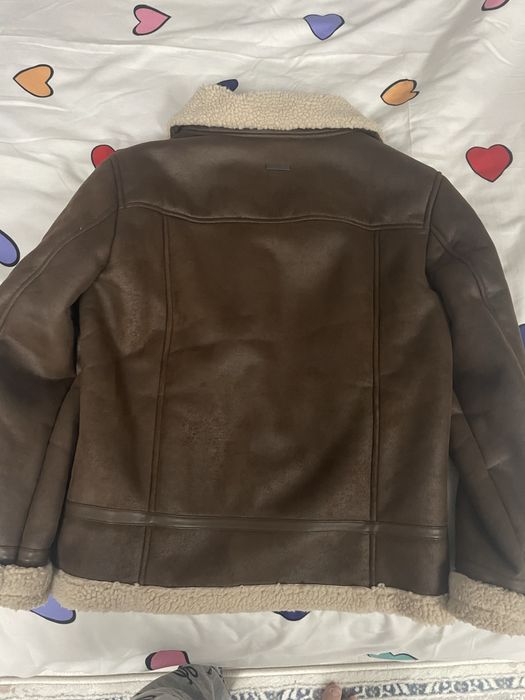 Geaca Piele Naturala Blana Guess