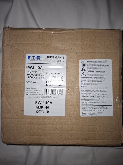 DE VANZARE /SIGURANTE  - PV500 A-1500 V DC/pachet 12 Buc /