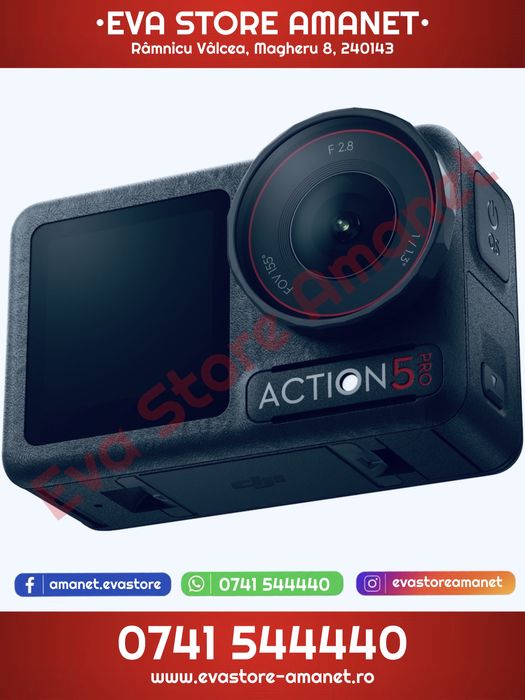 Camera video sport DJI Osmo Action 5 Pro 4K120 40MP Standard Combo