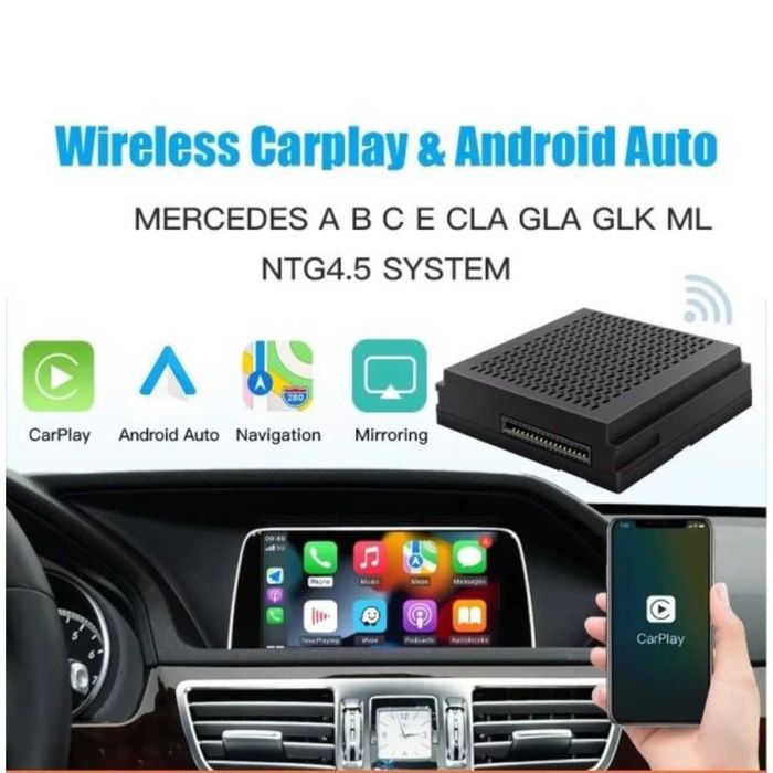 Modul wireless carplay  Android Auto Mercedes Benz A B C E CLA NTG4.5