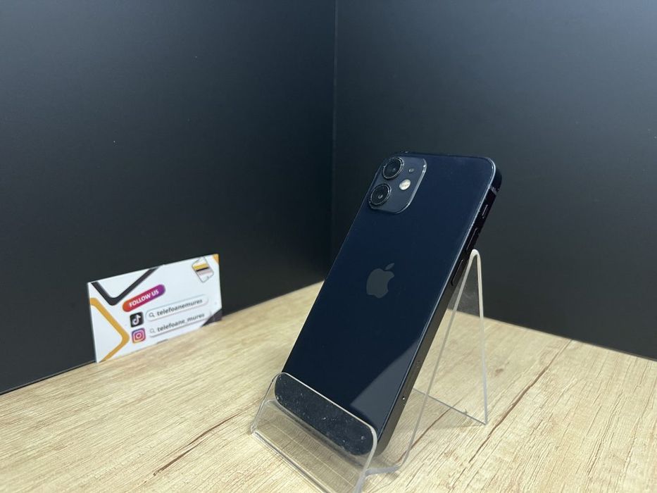 iPhone 12 Mini 64Gb Black Second-Hand Bun 3 ani garanție, Telefoane Mu