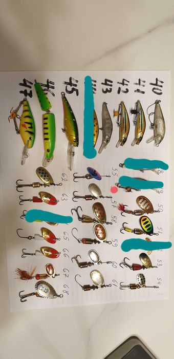 Воблери и блесни за пъстърва, кефал, костур и др.