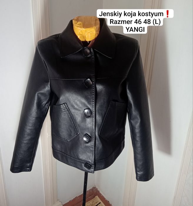 Эко кожа костюм ветровка Eko koja kostyum vetrovka