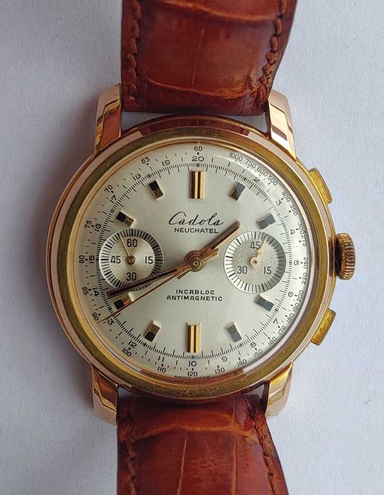 Cadola Neuchatel, chronograf elvetian anii 50