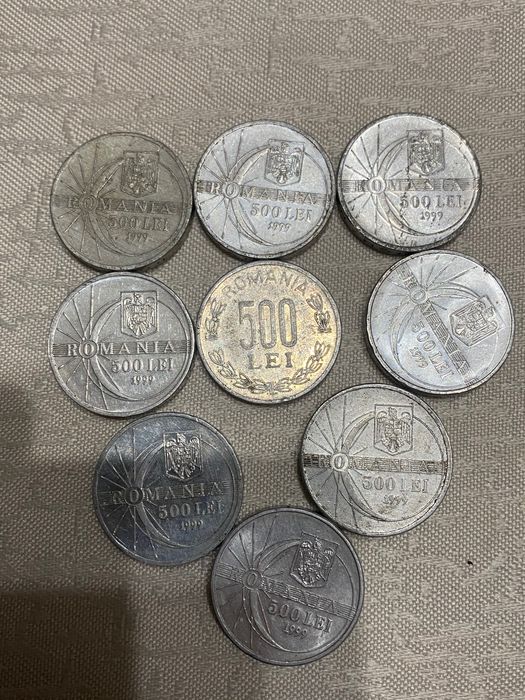 Monezi de 500 lei cu eclipsă de Soare