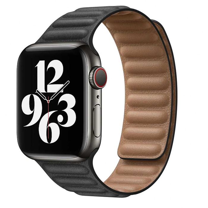 Curea piele magnetica Apple Watch 11 10 9 8 7 42/44/45mm / Ultra 49mm