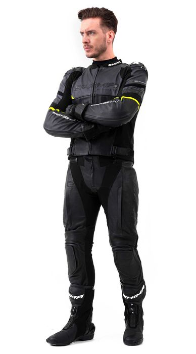 Кожен мото панталон SHIMA BANDIT 2.0 Black,протектори и вентилация