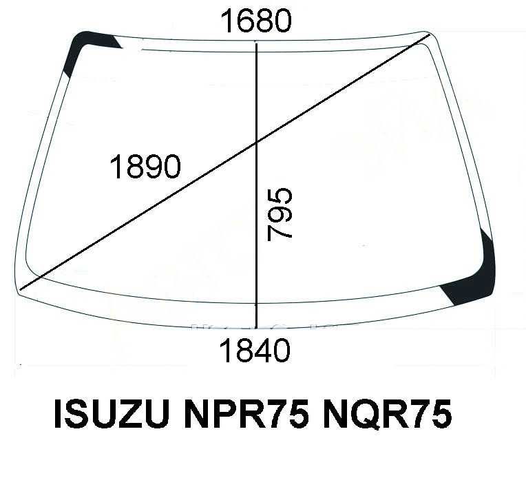 стекло ветровое на ISUZU