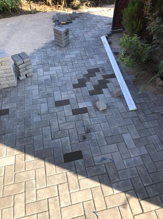 Укладка брусчатки