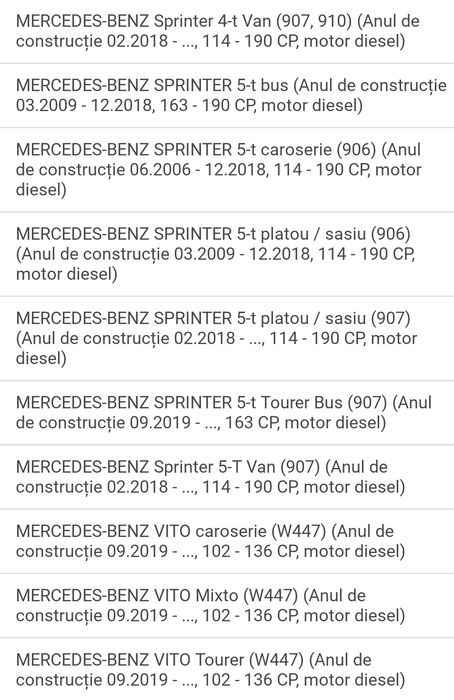 Senzor Noxe Sprinter  Filtru de  Particule  A0009050608, A0009059601 TOATA  GAMA  DE  SENZORI  NOXE  PRODUSE  NOI  ORIGINALE  MERCEDES  Doar intrebati