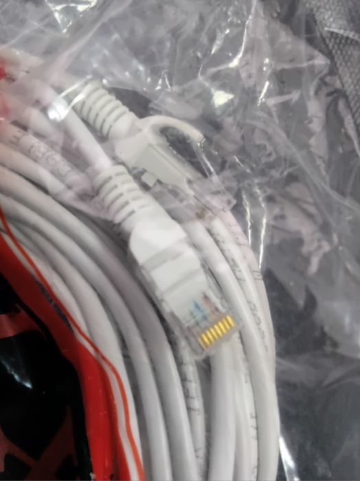 10 метров патчкорд шнур LAN RG45 новый