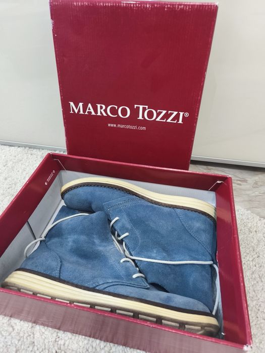 Боти от естествен велур Marco Tozzi