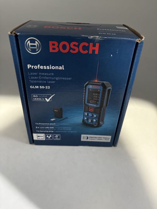 Telemetru cu laser Bosch GLM 50-22, nou!