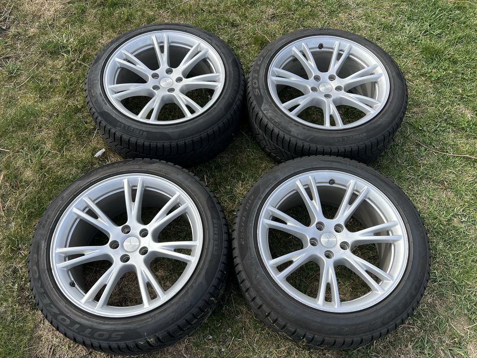 Jante R 19  TESLA cu anvelope de iarna ca noi 255/45/19 Dot 2023