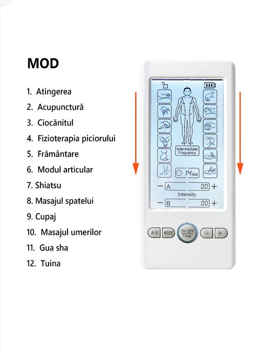 Aparat masaj cu Electrostimulare și fizioterapie